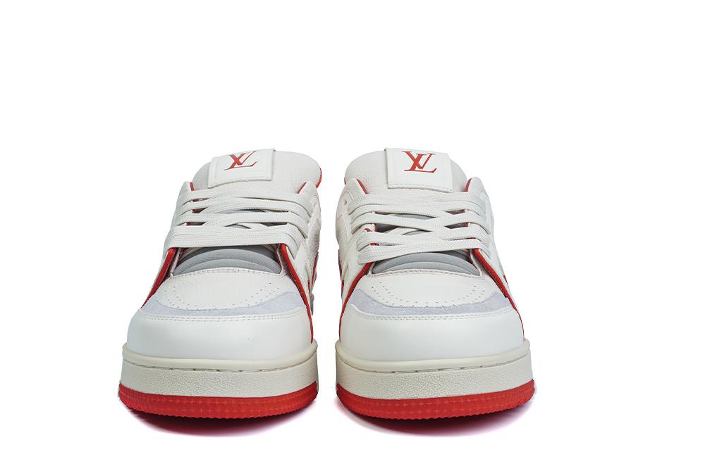 PK god Louis Vuitton LV Trainer #54 Signature RED White retail materials ready to ship